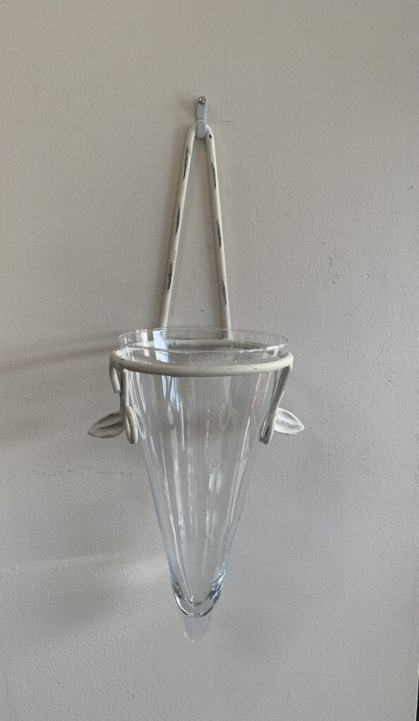 Metal Wall Hanging Glass Vase