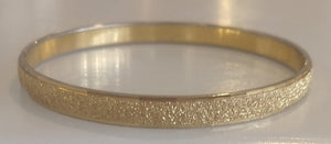 Monet Textured Gold Bangle