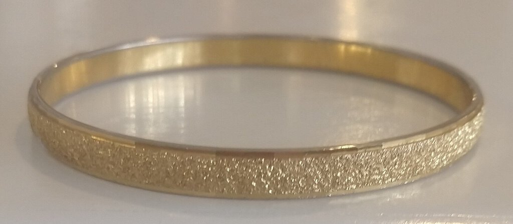 Monet Textured Gold Bangle