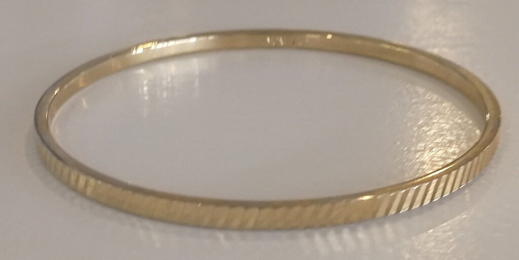 Monet Textured Gold Bangle