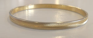 Monet Textured Gold Bangle
