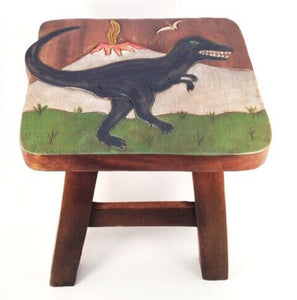 NEW Hand Carved Tyrannosaurus Rex Stool - STTRX-10