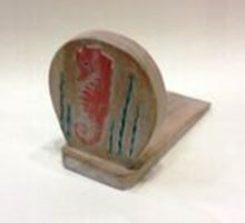 Load image into Gallery viewer, NEW Hand-Carved Acacia Wood Seahorse Door Stop - DSSE-8

