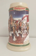 Load image into Gallery viewer, 1998 Budweiser Holiday Stein CS343 &quot;Grant&#39;s Farm Holiday&quot;
