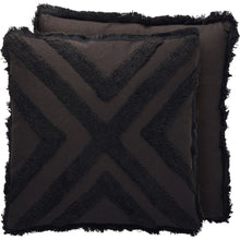 Load image into Gallery viewer, NEW Black Fringe Pillow - 113794
