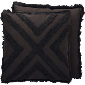 NEW Black Fringe Pillow - 113794
