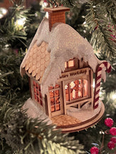 Load image into Gallery viewer, NEW Ginger Cottages Christmas Ornament ~ SANTA&#39;S WORKSHOP #GC106
