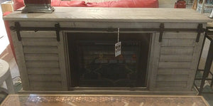 NEW Rustic 68" Shutter Fireplace Console - Rustic Delaverria - 35868:RDV - Made in USA