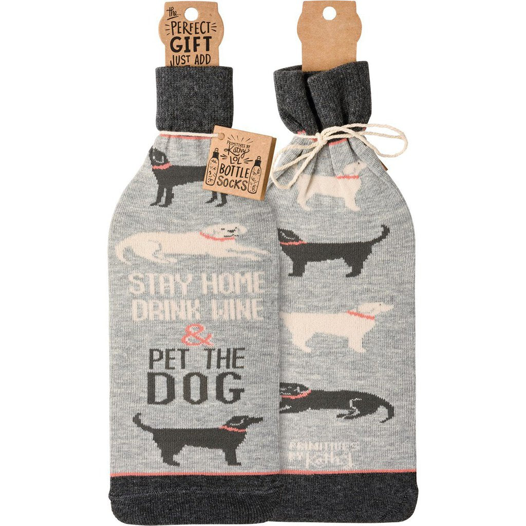 NEW Stay Home Pet the Dog Bottle Sock - 109667