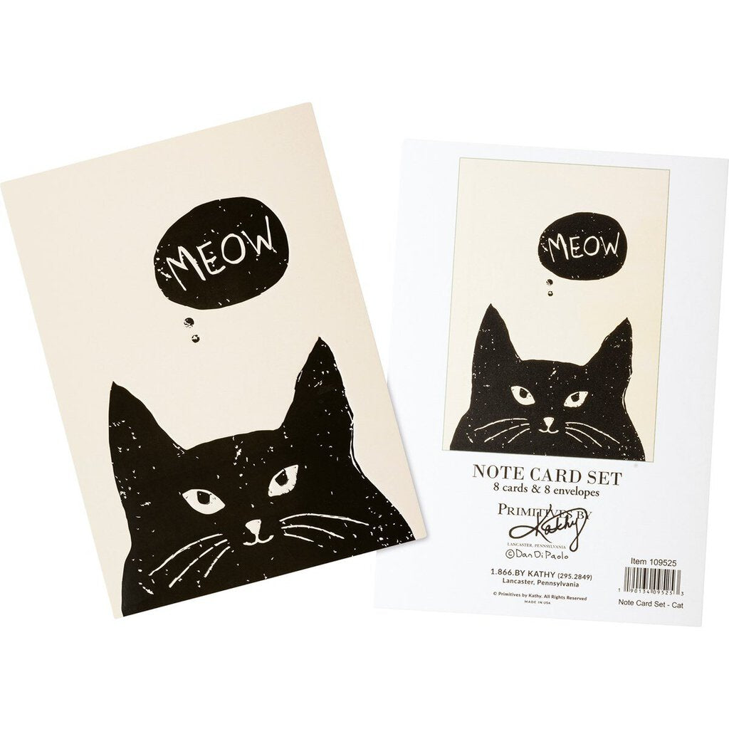 NEW Cat Meow Note Card Set - 109525