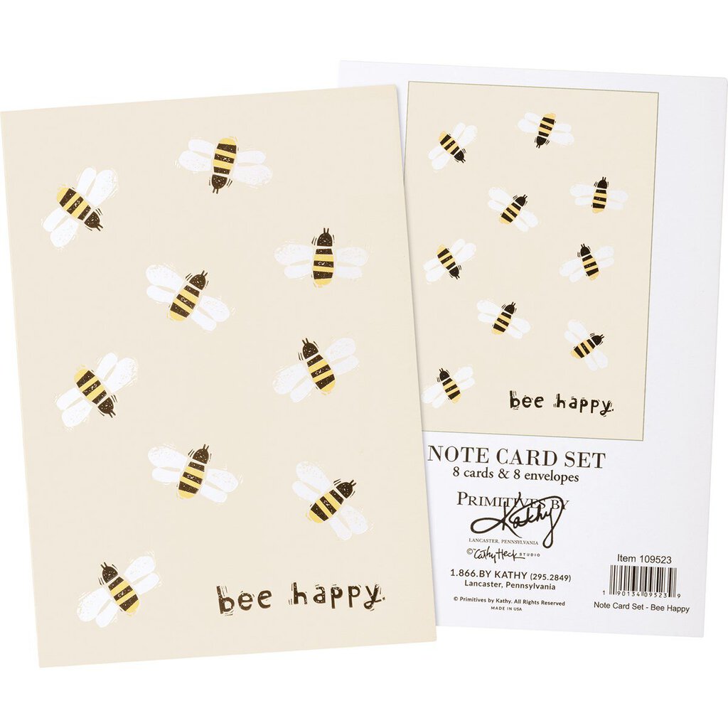 NEW Bee Happy Note Card Set - 109523