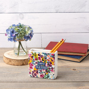 NEW Simply Blessed Square Vase - 113864