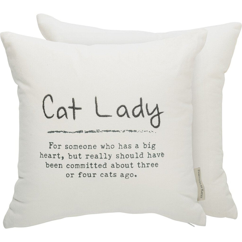 NEW Cat Lady Pillow - 113193