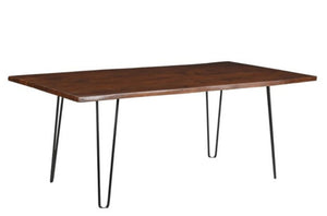 NEW Live Edge Acacia Dining Table with Hairpin Legs - J-8