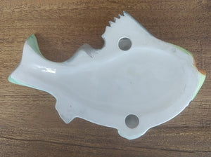 Ceramic Handpainted Fish Wall Decor - Green Multi