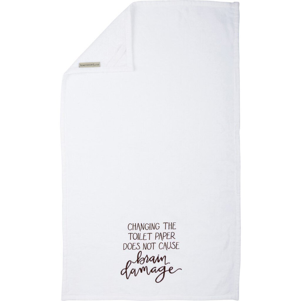 NEW Does Not Cause Brain Damage Hand Towel - 115497