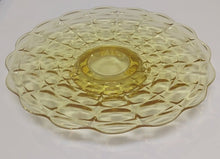 Load image into Gallery viewer, Vintage Yellow Depression Glass Cake Plate
