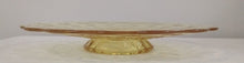 Load image into Gallery viewer, Vintage Yellow Depression Glass Cake Plate
