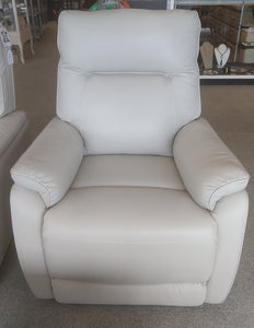 NEW Leather Power Recliner - Grey - RS-777
