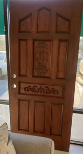 Solid Wood 36" Carved Door