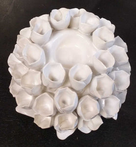 NEW Faux Coral Candle Holder - White 146-43210-9