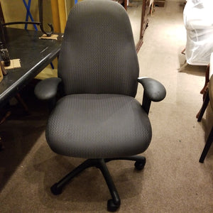 Gray Office Chair w/ Arms, WAREHOUSE