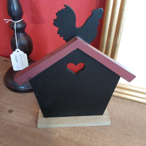 NEW Hen on House Chalkboard Finish Sign
