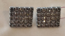 Load image into Gallery viewer, Vintage Rhinestone Square Earrings

