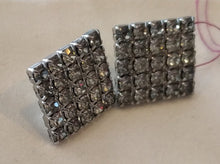 Load image into Gallery viewer, Vintage Rhinestone Square Earrings
