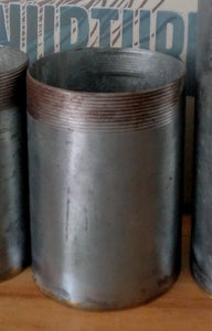 NEW 6x4 Industrial Pipe Metal Vase