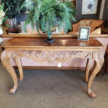 Load image into Gallery viewer, 59x20 Carved Hall Table
