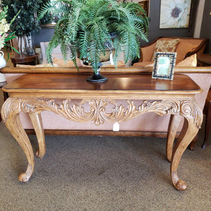 59x20 Carved Hall Table