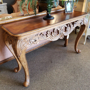 59x20 Carved Hall Table