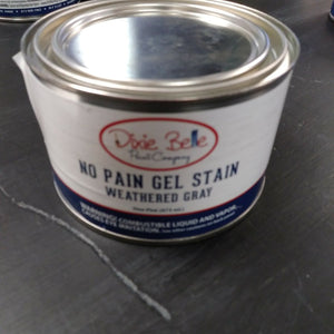Dixie Belle No Pain Weathered Gray Gel Stain 16oz