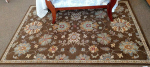 63" x 90" Sphinx by Oriental Weavers "Ensley" Collection Brown Multicolored Area Rug