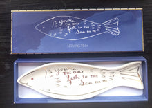 Load image into Gallery viewer, NEW Ceramic Mini Tray &quot;Azure&quot; Fish in Box by Rosanna
