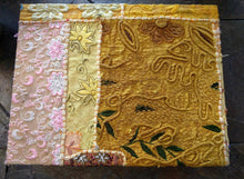 Load image into Gallery viewer, NEW Repurposed Sari Cloth Covered Box - Gold
