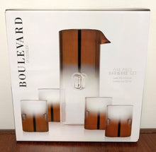 Load image into Gallery viewer, NEW Boulevard by Godinger Five Piece Crystal Barware Set (In Box)
