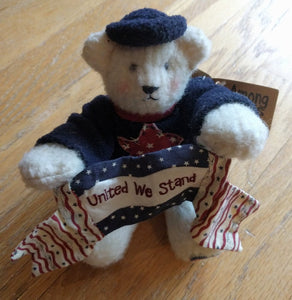 Plush Bear by Among Friends "United We Stand"