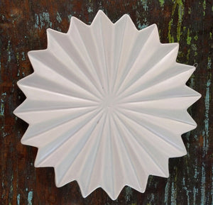 NEW Ceramic Starburst Decor - 6.5" Short Burst Gray