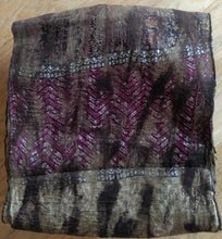 Load image into Gallery viewer, NEW 80&quot; Wool &amp; Silk Scarf - Neutrals/Purple
