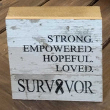 Load image into Gallery viewer, NEW 6&quot; Reclaimed Wood Wall Art - Survivor

