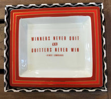 Load image into Gallery viewer, NEW Wise Sayings &quot;Winners Never Quit...&quot; Desk Tray in Gift Box - 51711
