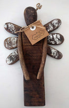 Load image into Gallery viewer, NEW 8&quot; Driftwood Angel Ornament with Silver Accent 4671108S
