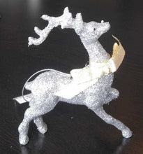 Load image into Gallery viewer, NEW Glitter Reindeer Ornament - Standing
