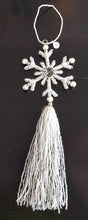 Load image into Gallery viewer, NEW Beaded Tassel Snowflake Ornament A
