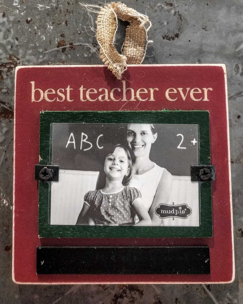 NEW Best Teacher Ornament Frame 469K006