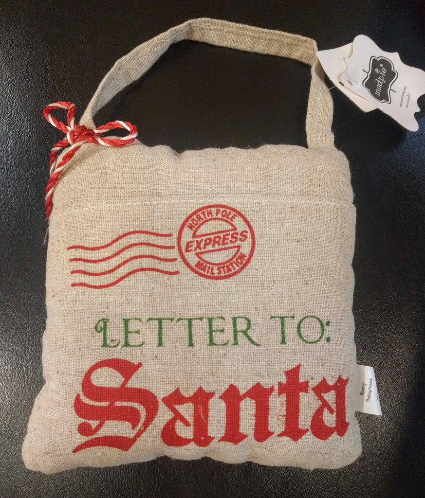 NEW Letter to Santa Pillow Hanger 4265065L