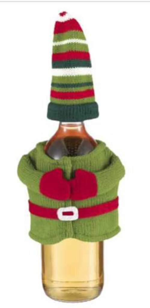 NEW Gnome Wine Bottle Cover - Light Green 473758a