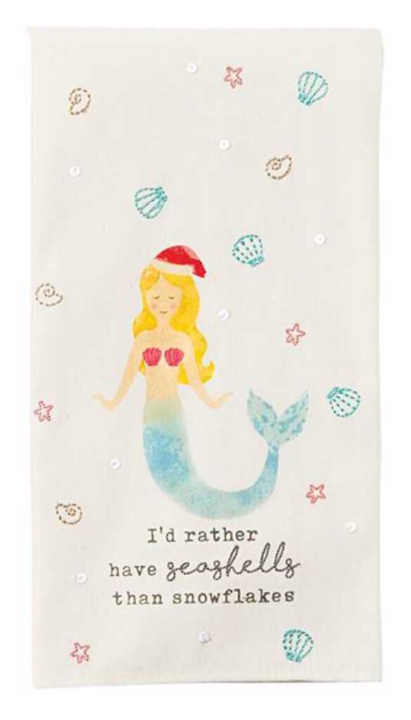 NEW Mermaid Christmas Towel 41500037M